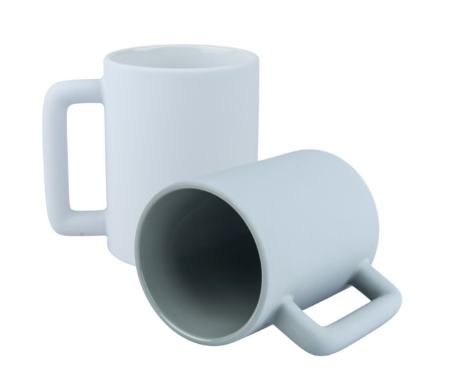 Coloured Matte Sublimation Mug - Rectangular Handle